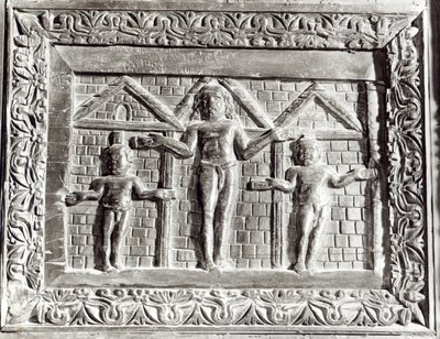 The Crucifixion, panel from a door decorated with scenes from the Old and New Testament by Paleo Christian